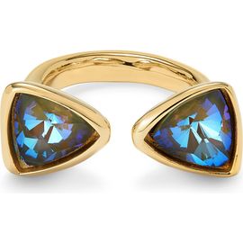 UNODE50 UNODE50 Ring with Two Pink Crystals