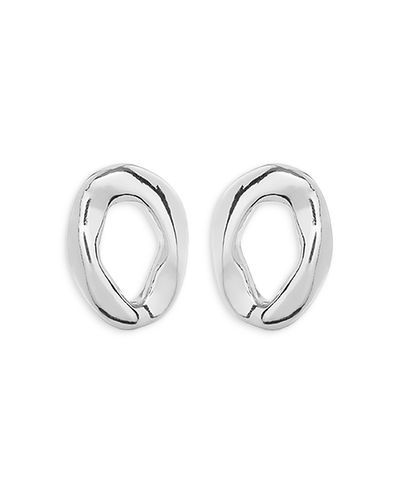 Unode50 UNOde50 Sculpted Link Hoop Earrings