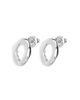 Unode50 UNOde50 Sculpted Link Hoop Earrings - 3