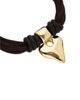 Unode50 UNOde50 Silk-Effect Thread Blend Bracelet with Beige Leather and Heart Detail - 3