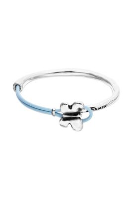 UNODE50 UNODE50 Silver-Tone Butterfly Leather Bracelet