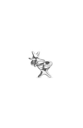 UNODE50 UNODE50 Silver-Tone Double Star ring 