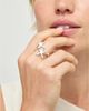 Unode50 UNOde50 Silver-Tone Double Star Ring - 2