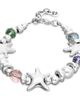 UNODE50 UNODE50 Silver-Tone Multicolor Faceted Crystal Bracelet  - 1
