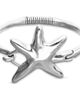 UNODE50 UNODE50 Silver-Tone Rigid Star Bangle Bracelet  - 1