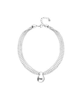 Unode50 UNOde50 Silver Threads and Large Dials Necklace