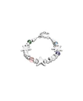Unode50 UNOde50 Silver Tone Multicolor Faceted Crystal Bracelet