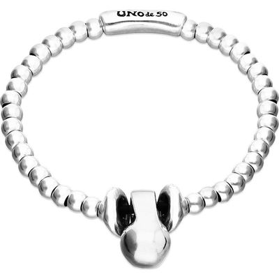 UNODE50 UNODE50 Small and Large Dial Sterling Silver Plated Bracelet 