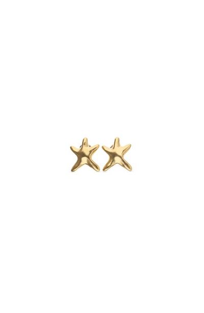 UNODE50 UNODE50 Small Gold-tone Star Earrings 