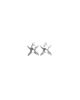 UNODE50 UNODE50 Small Silver-tone Star Earrings  - 1
