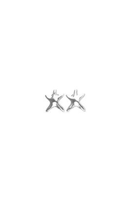 UNODE50 UNODE50 Small Silver-tone Star Earrings 