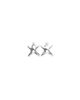 Unode50 UNOde50 Small Silver tone Star Earrings - 1