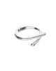 Unode50 UNOde50 Sterling Silver-Plated Bracelet in the Shape of Crossed Tubes - 4