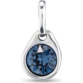 UNODE50 UNODE50 Sterling Silver-Plated Circular Charm With Crystal 