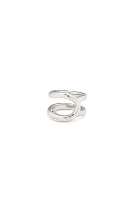 UNODE50 UNODE50 Sterling Silver-Plated Curvilinear Ring 