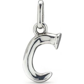 UNODE50 UNODE50 Sterling Silver-Plated Letter C Charm 