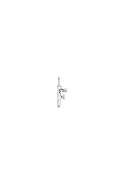 UNODE50 UNODE50 Sterling Silver-Plated Letter F Charm 