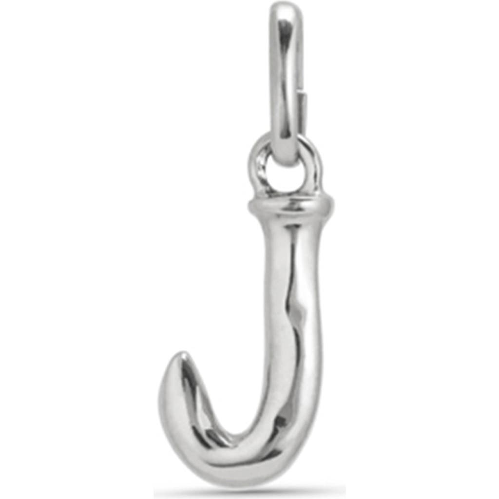 UNODE50 UNODE50 Sterling Silver-Plated Letter J Charm 