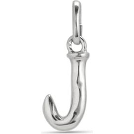UNODE50 UNODE50 Sterling Silver-Plated Letter J Charm 