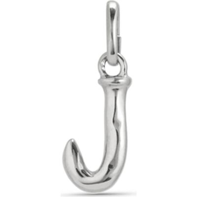 UNODE50 UNODE50 Sterling Silver-Plated Letter J Charm 