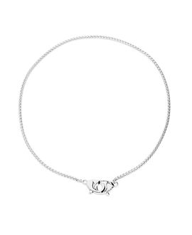 Unode50 UNOde50 Sterling Silver-Plated Necklace with Interlocking Carabiner Detail