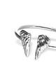 Unode50 UNOde50 Sterling Silver-Plated Rigid Bracelet with Wing Detail at the Ends - 4