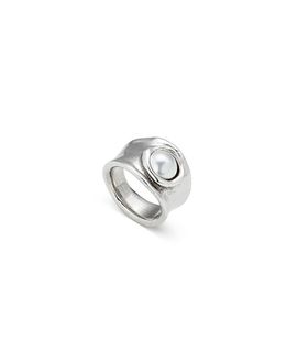 Unode50 UNOde50 Sterling Silver-Plated Ring with Crystal