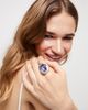 Unode50 UNOde50 Sterling Silver-Plated Ring with Purple Crystal - 4