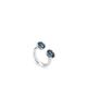 Unode50 UNOde50 Sterling Silver-Plated Ring with Two Pink Crystals Facing Each Other - 1