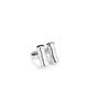 Unode50 UNOde50 Sterling Silver-Plated Ring with Two Vertical Tubes - 3