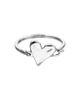Unode50 UNOde50 Sterling Silver-Plated Semi-Rigid Bracelet with Heart Detail - 1