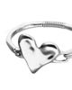 Unode50 UNOde50 Sterling Silver-Plated Semi-Rigid Bracelet with Heart Detail - 3