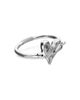 Unode50 UNOde50 Sterling Silver-Plated Semi-Rigid Bracelet with Heart Detail - 4