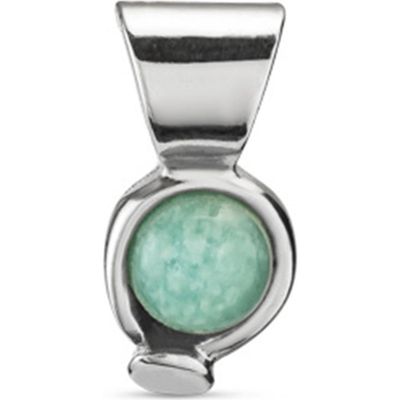 UNODE50 UNODE50 Sterling Silver and Amazonite Stone Charm 