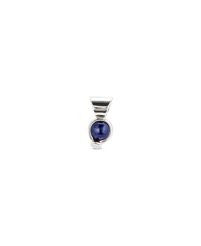 Unode50 UNOde50 Sterling Silver and Blue Stone Plated Charm