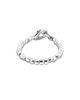 Unode50 UNOde50 Sterling Silver Plated Ball Bracelet with Interlocking Carabiner Detail - 4