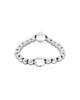 Unode50 UNOde50 Sterling Silver Plated Ball Elastic Bracelet with Blue Faceted Crystal - 4