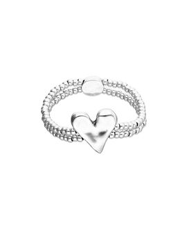 Unode50 UNOde50 Sterling Silver Plated Bracelet with Heart Detail