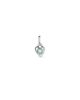 Unode50 UNOde50 Sterling Silver Plated Charm in the Shape of a Heart and Murano Glass - 1