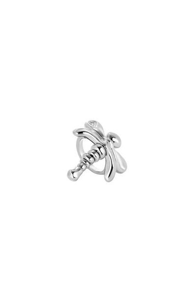 UNODE50 UNODE50 Sterling Silver Plated Dragonfly Ring 
