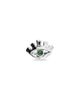 Unode50 UNOde50 Sterling Silver Plated Eye-Shaped Ring with Green Faceted Crystal - 1