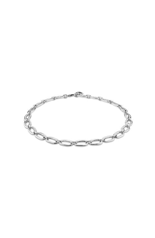 UNODE50 UNODE50 Sterling Silver Plated Link Necklace 