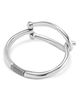 Unode50 UNOde50 Sterling Silver Plated Rigid Bracelet with Large Link and Inner Spring - 4