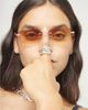 Unode50 UNOde50 Sterling Silver Plated Ring in Triple Tube Shape - 2