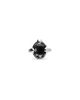Unode50 UNOde50 Sterling Silver Plated Ring with Black Faceted Crystal - 1