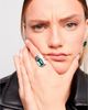Unode50 UNOde50 Sterling Silver Plated Ring with Green Crystal - 2