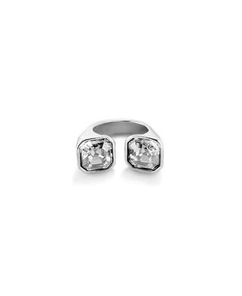 Unode50 UNOde50 Sterling Silver Plated Ring with White Crystal