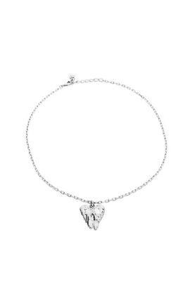 UNODE50 UNODE50 Sterling Silver Plated Short Necklace with Wing Detail 