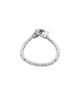 Unode50 UNOde50 Sterling Silver Plated Small Ball Bracelet with interlocking Carabiner - 4