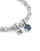Unode50 UNOde50 Sterling Silver Plated With Pearl and Blue Crystal Bracelet - 3